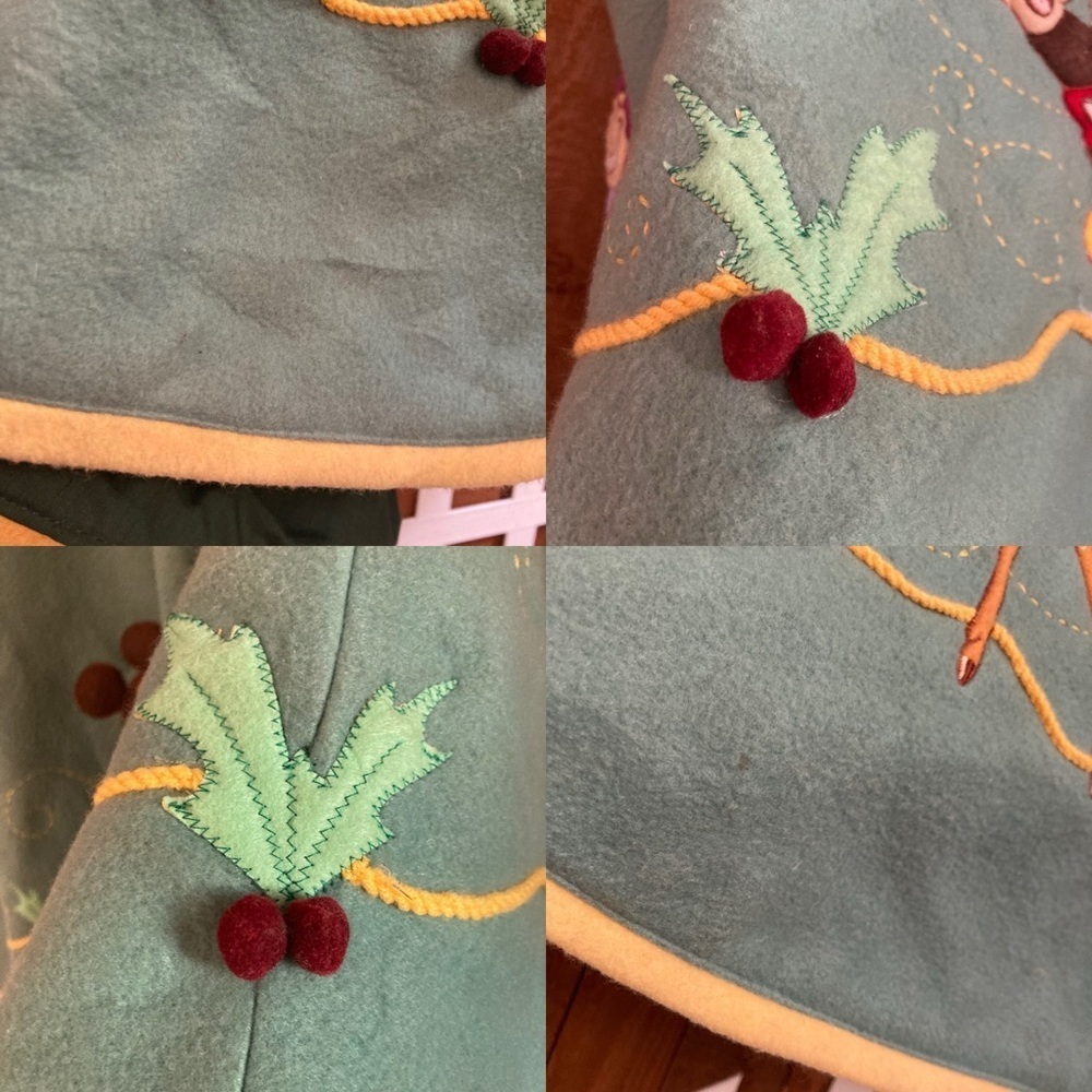 Vintage felt Disney character Christmas tree skirt - Picture 10 of 16
